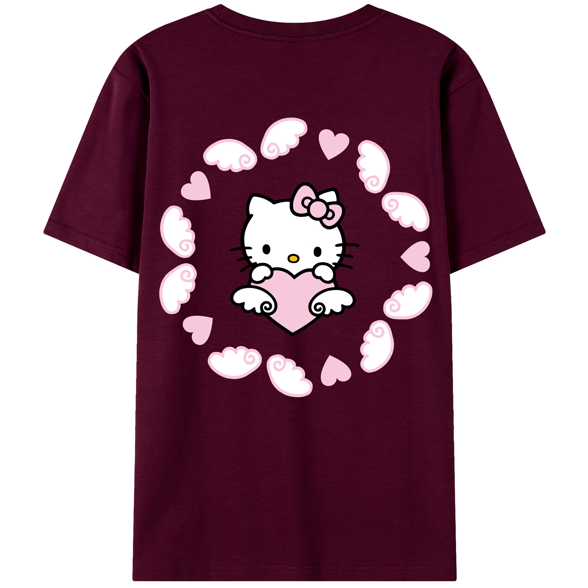 （画像用） Hello Kitty ハローキティ レディース半袖Tシャツ(バックプリント)
